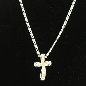 Beautiful Crystal Cross Pendant Necklace